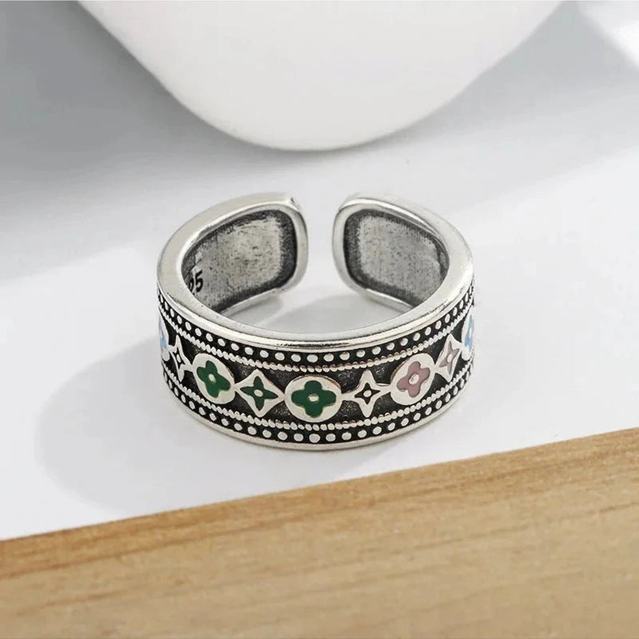 Y2k Trendy Thai Silver Ring
