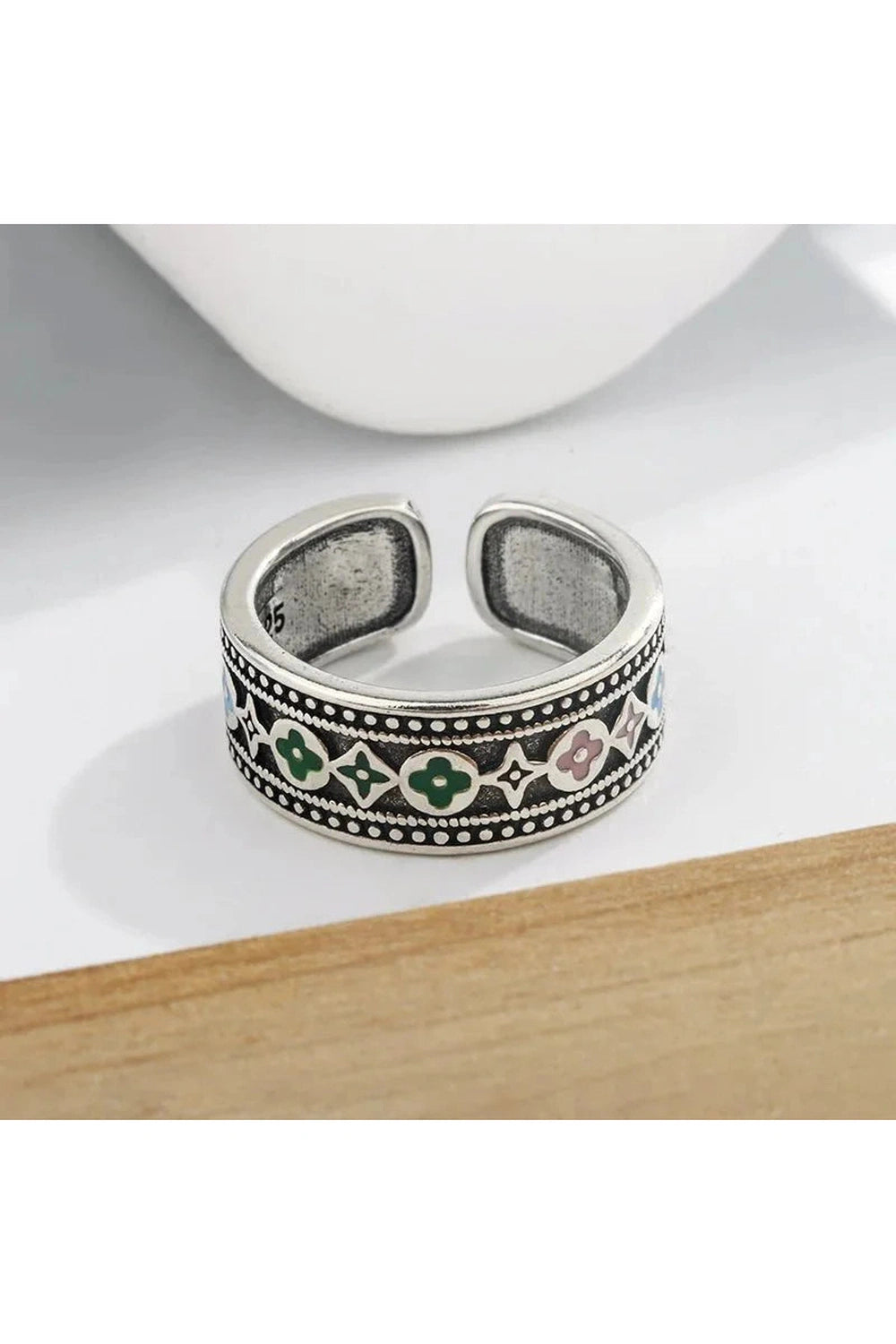 Y2k Trendy Thai Silver Ring