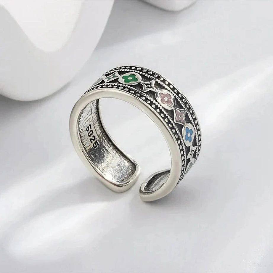 Y2k Trendy Thai Silver Ring
