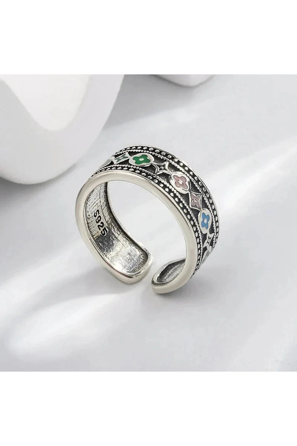Y2k Trendy Thai Silver Ring