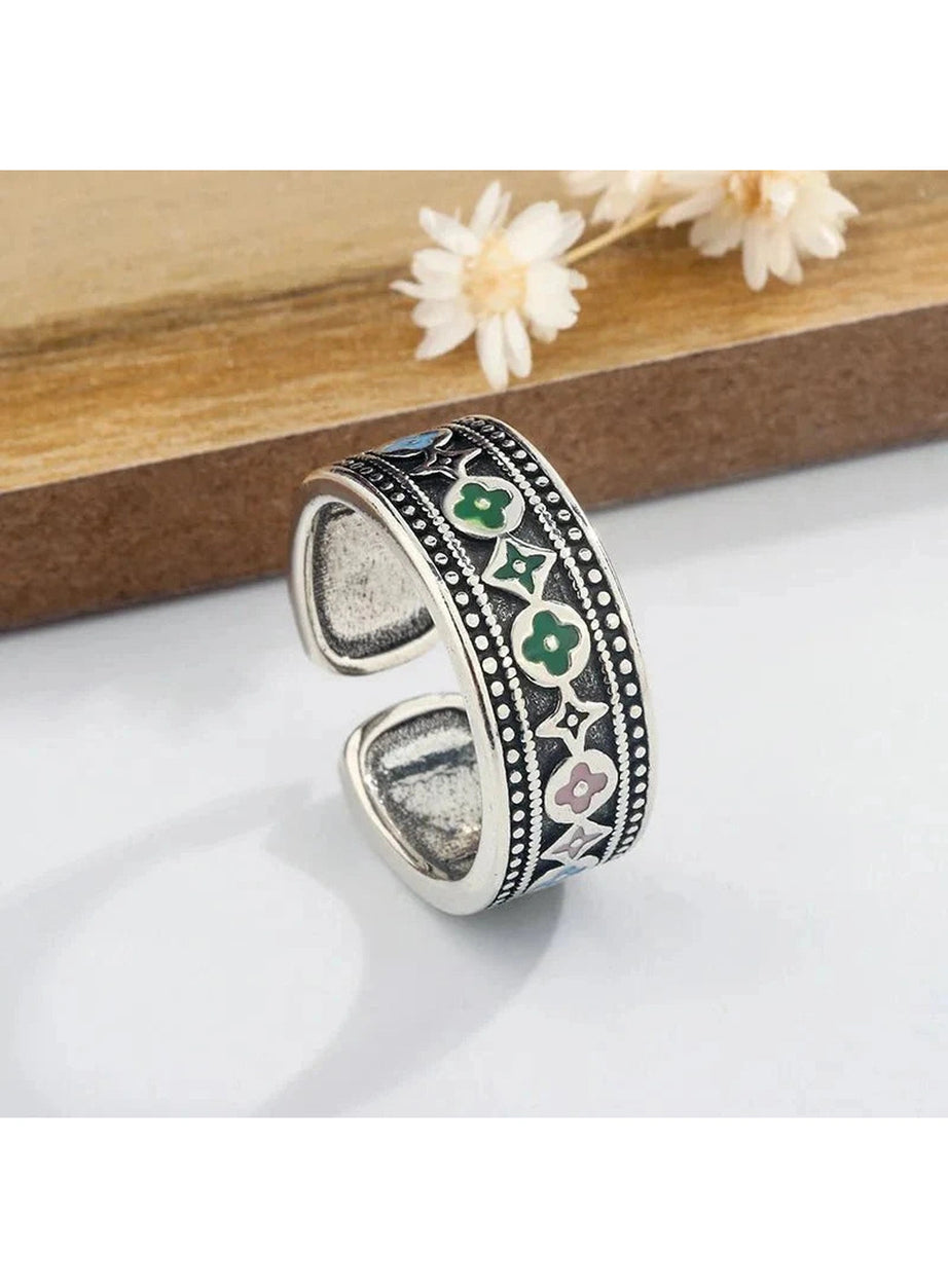 Y2k Trendy Thai Silver Ring
