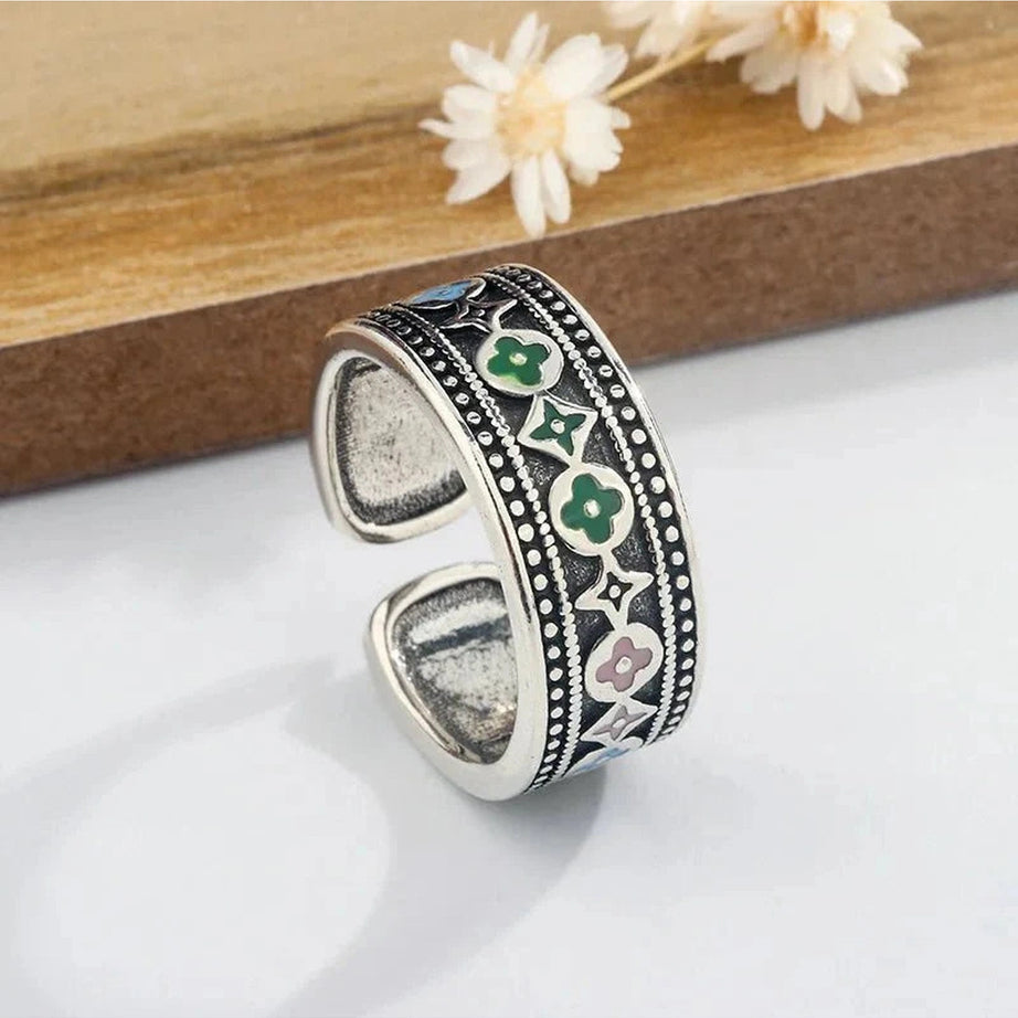 Y2k Trendy Thai Silver Ring