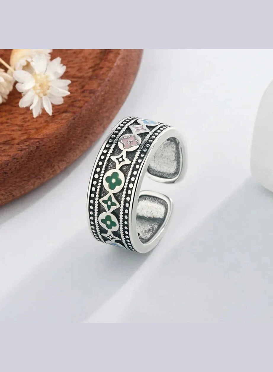 Y2k Trendy Thai Silver Ring
