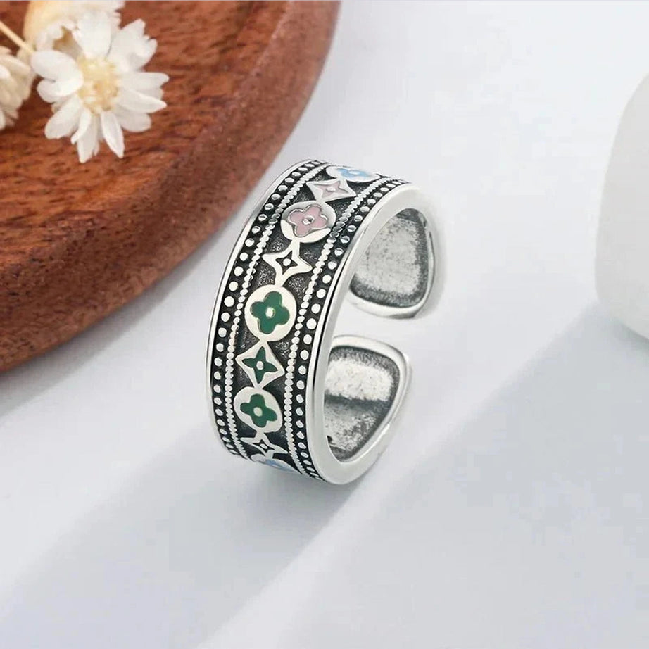 Y2k Trendy Thai Silver Ring