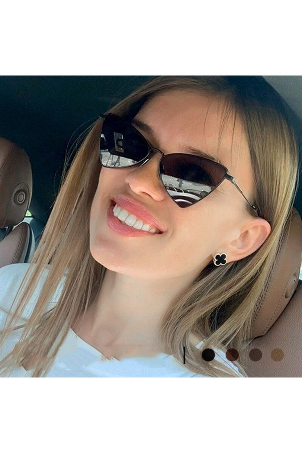 Y2k Triangle Cat Eye Sunglasses