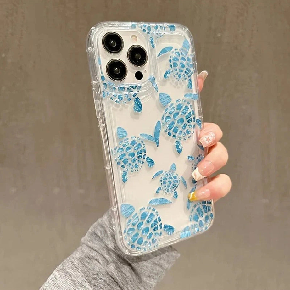 Y2k Turtle Pattern iPhone Case