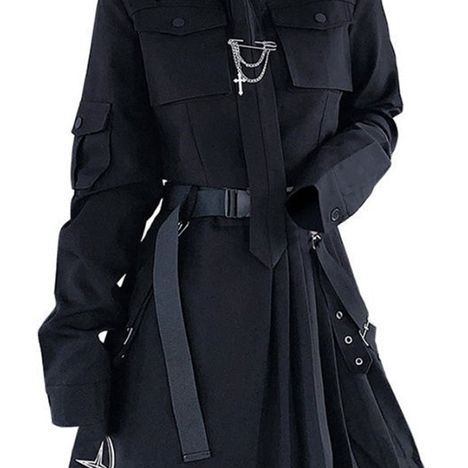 Y2k Two-piece Goth Punk Style Suit Set