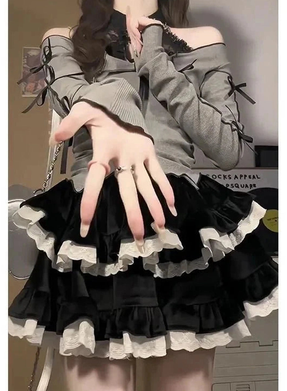 Y2k Two-Piece Long Sleeve Outfit