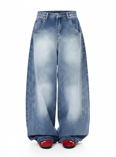 Blue Y2k Oversize Jeans