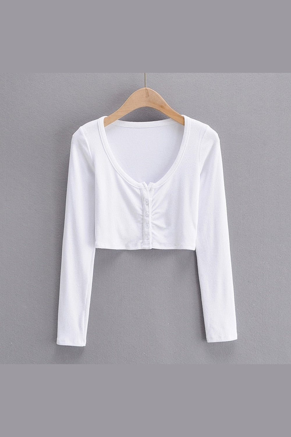 Y2k V-neck Long Sleeve Top