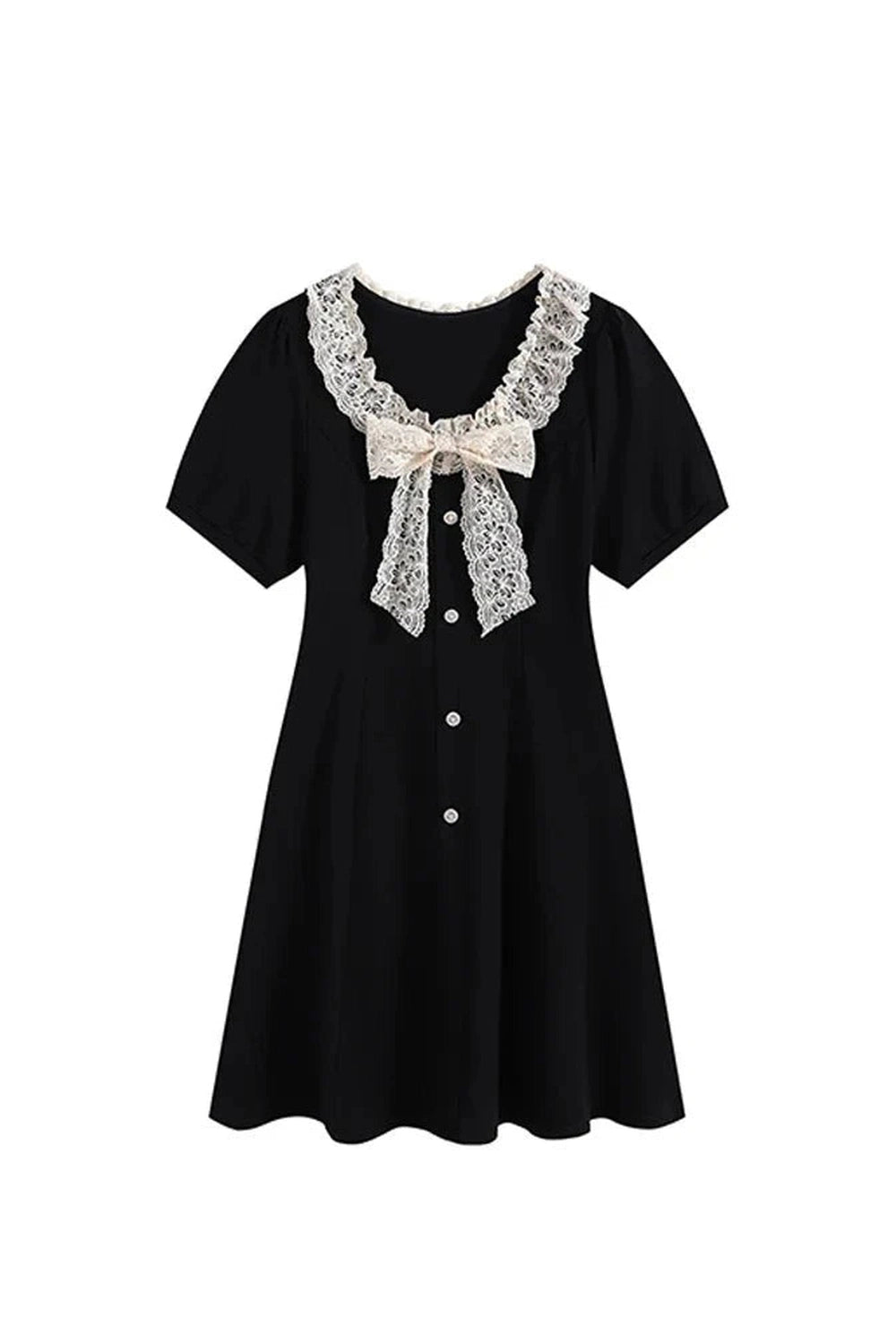 Y2k Victorian Lace Bow Dress