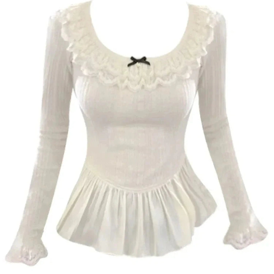 Y2k Victorian Whispers Top