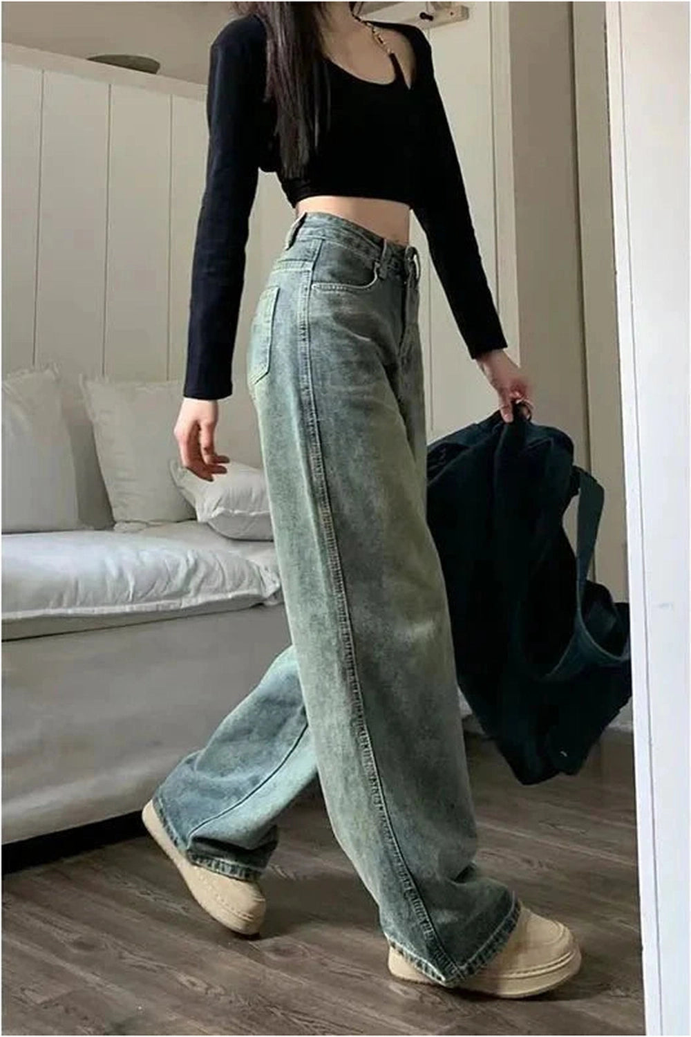 Y2k Vintage 90s Baggy Straight Jeans