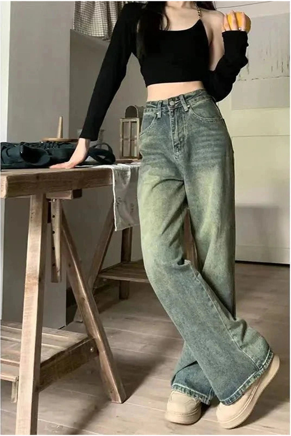 Y2k Vintage 90s Baggy Straight Jeans