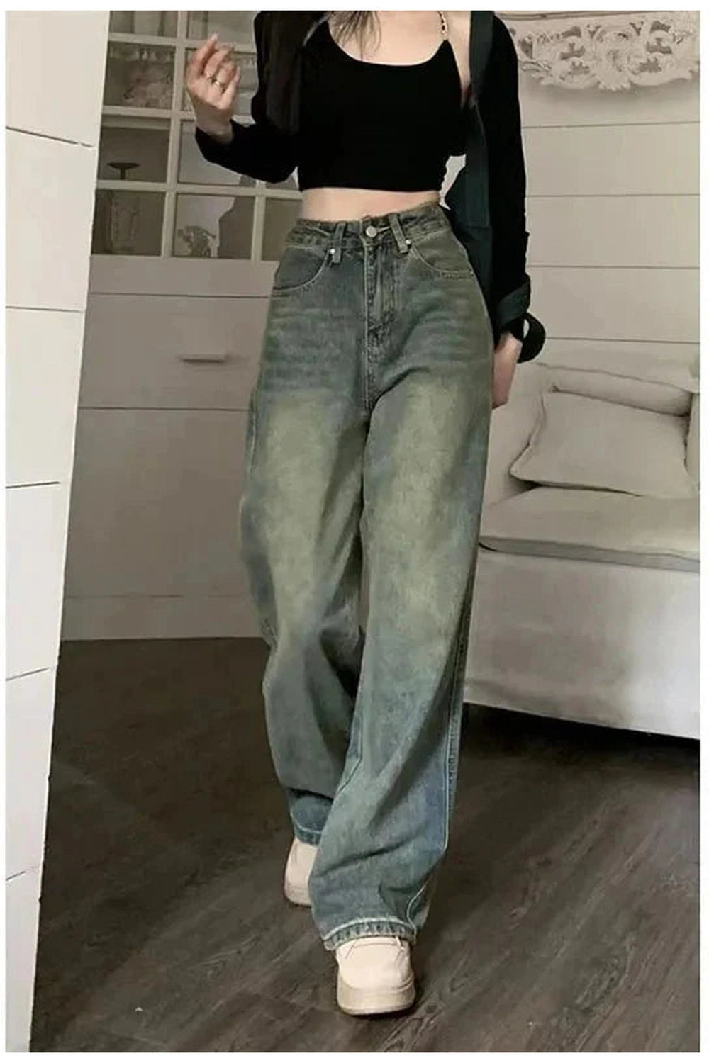 Y2k Vintage 90s Baggy Straight Jeans