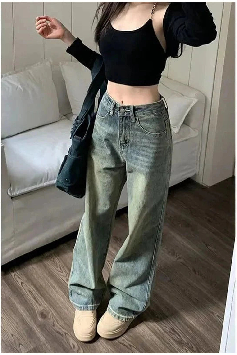 Y2k Vintage 90s Baggy Straight Jeans