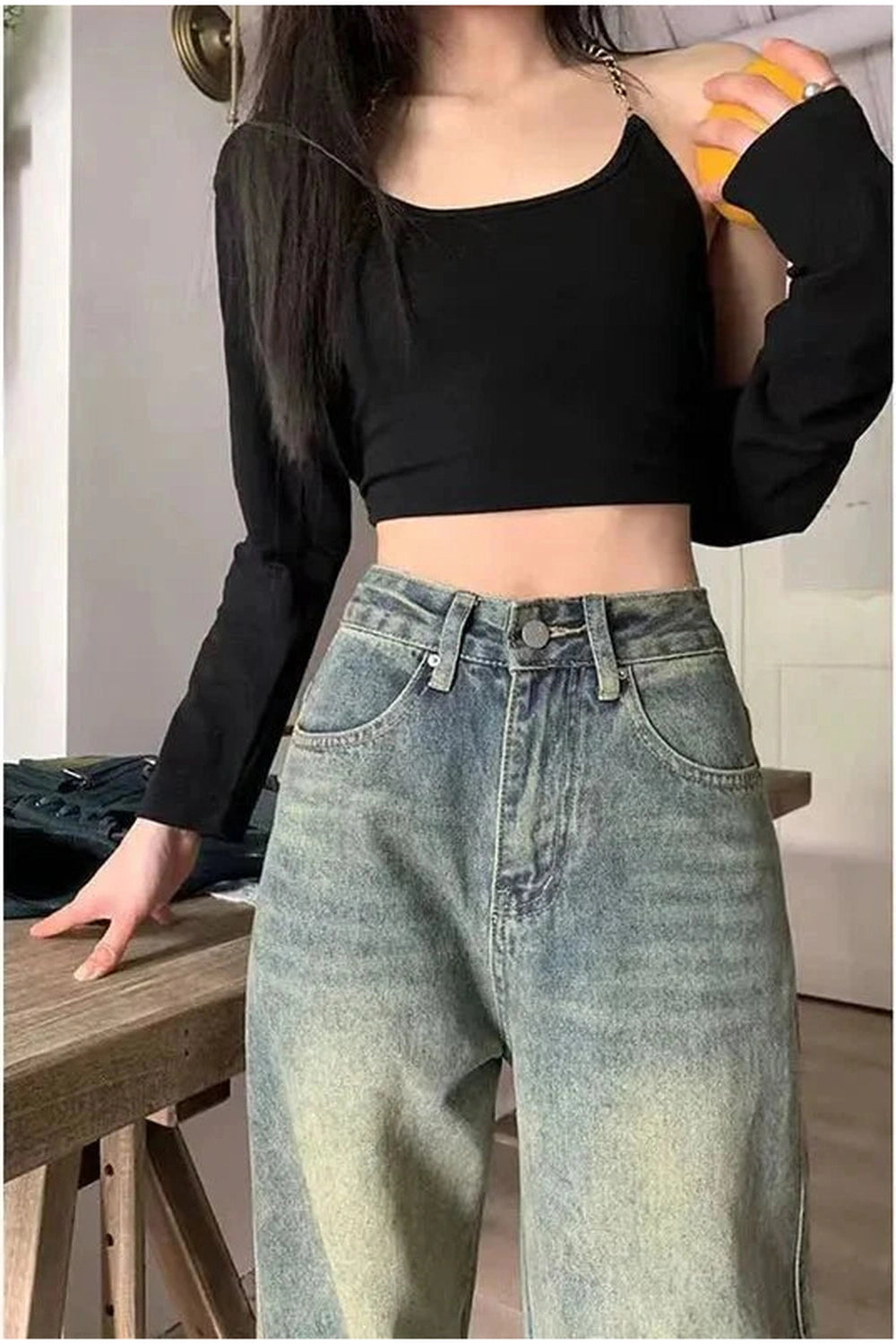Y2k Vintage 90s Baggy Straight Jeans