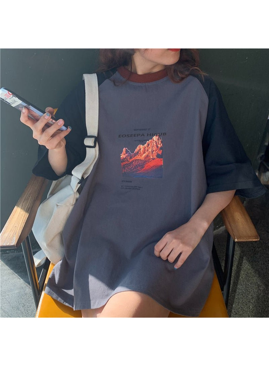 Y2k Vintage Aesthetic Long T-shirt