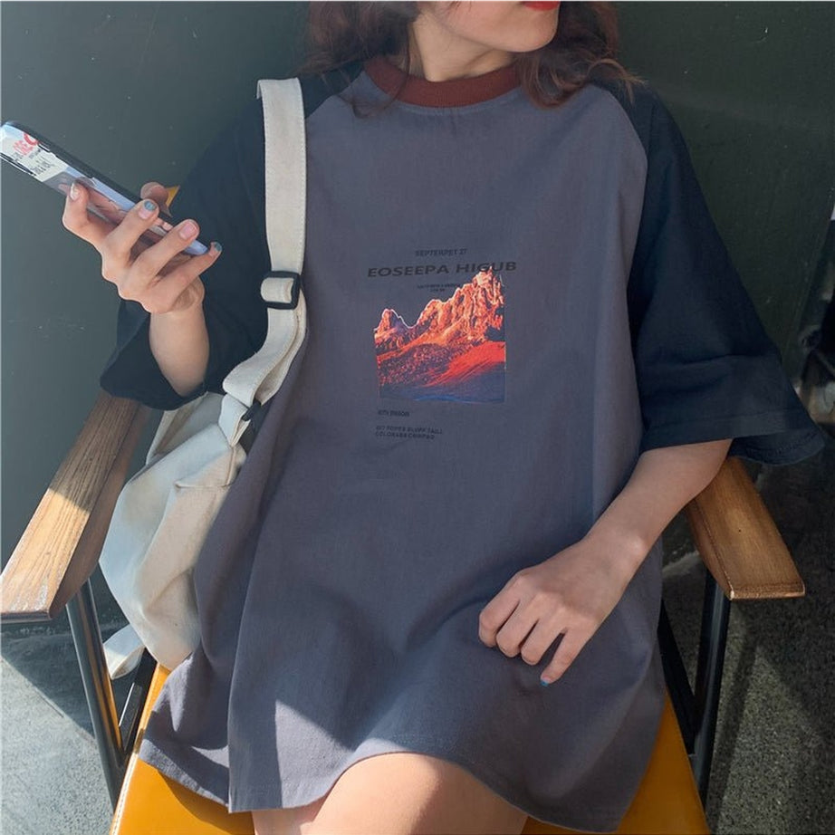 Y2k Vintage Aesthetic Long T-shirt