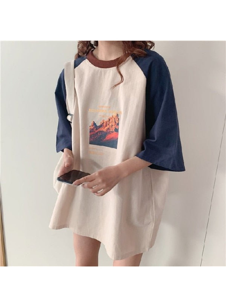 Y2k Vintage Aesthetic Long T-shirt