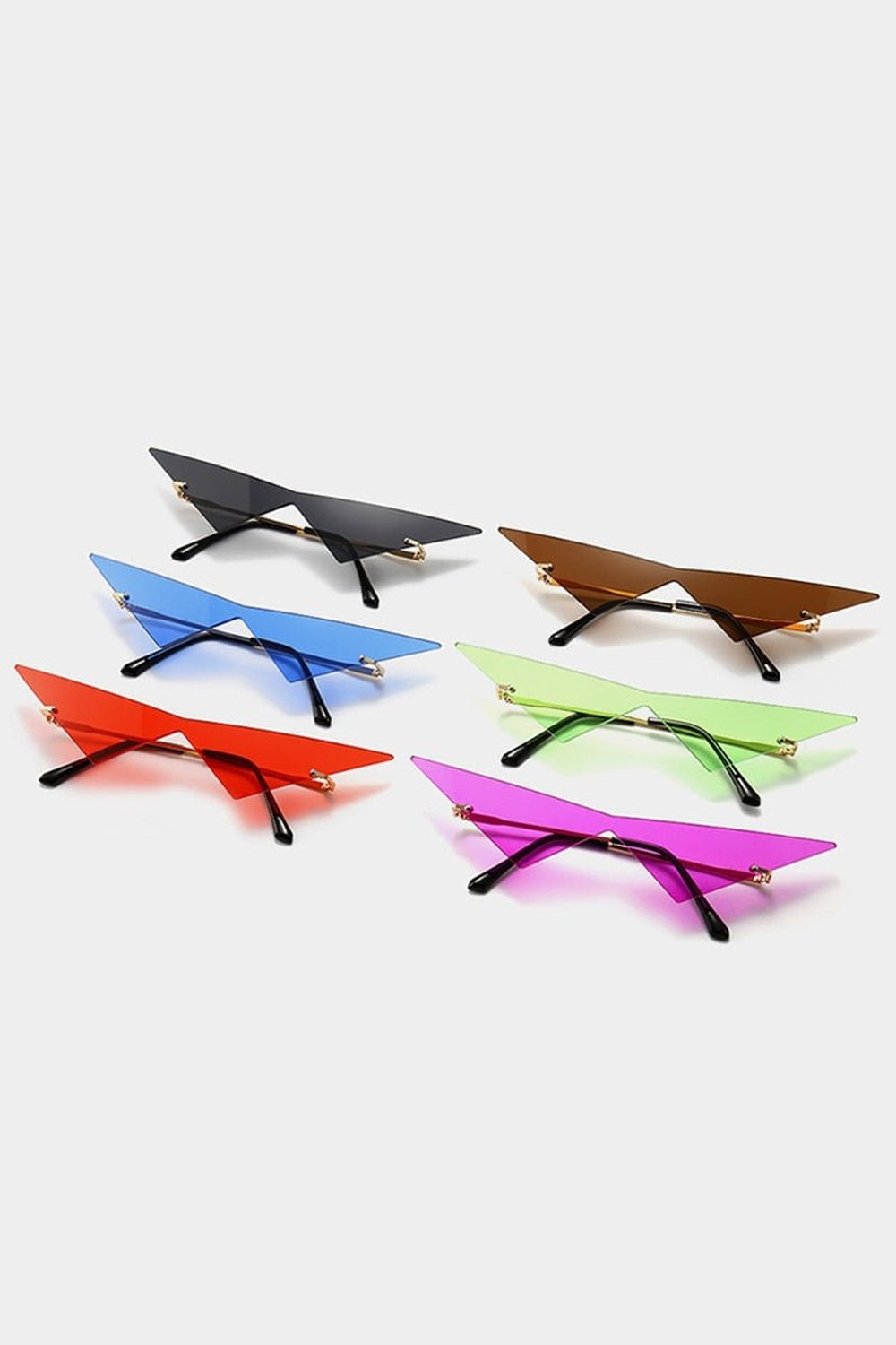 Y2k Vintage Aesthetic Triangle Style Sunglasses