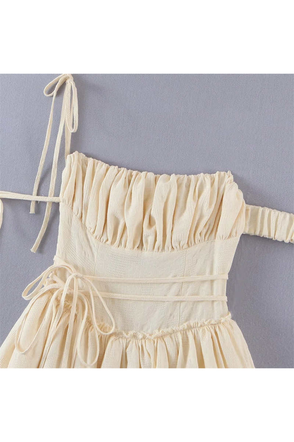 Y2k Vintage Beige Midi Dress