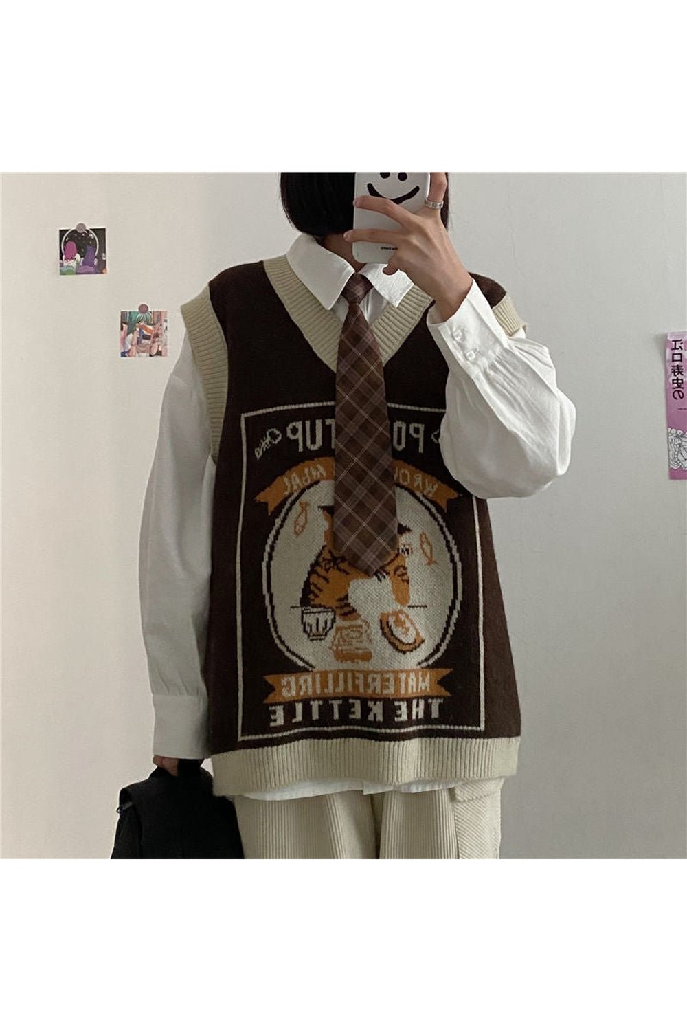 Y2k Vintage Cat Knit Sweater