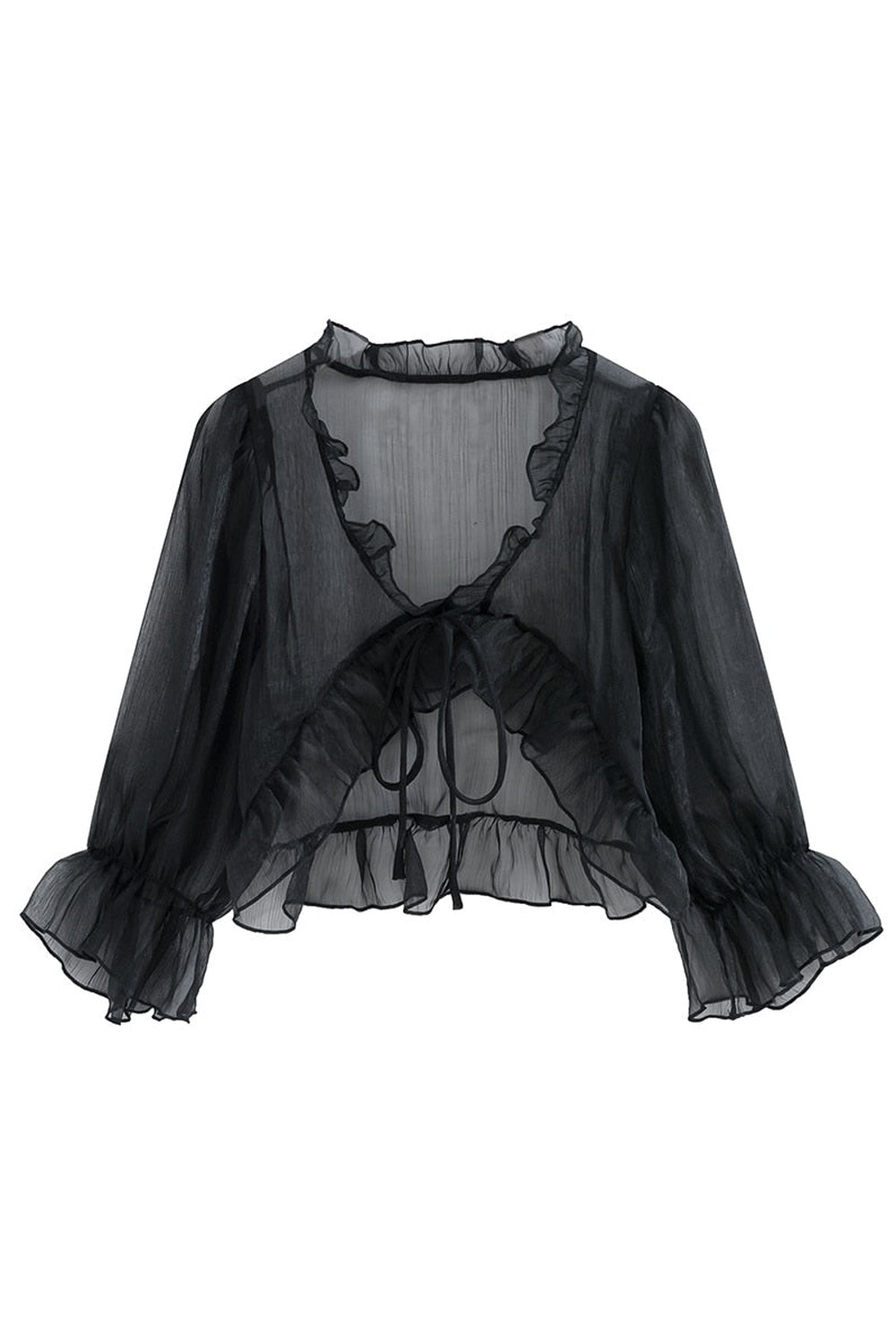 Y2k Vintage Chiffon Loose Blouse