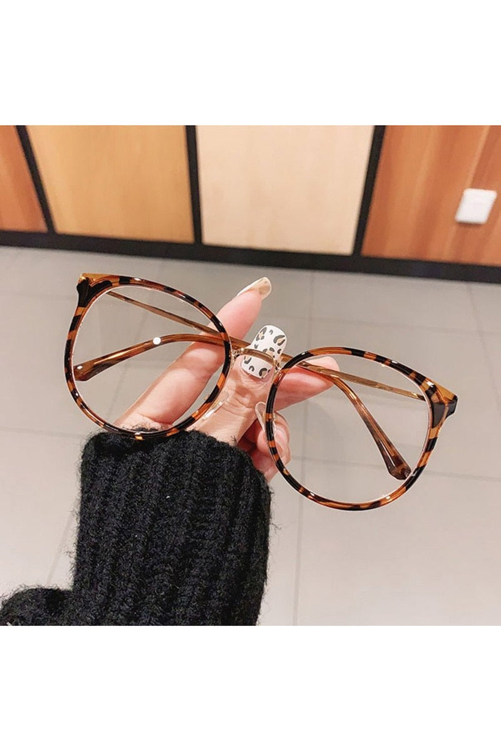 Y2k Vintage Clear Lens Glasses