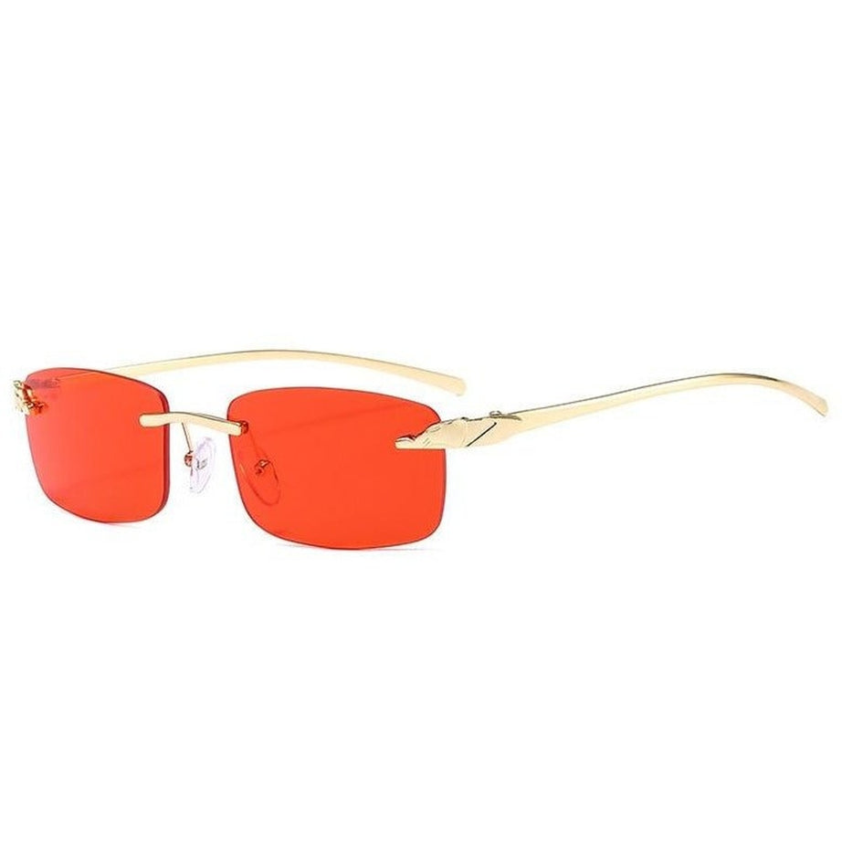 Y2k Vintage Clear Lens Rimless Sunglasses