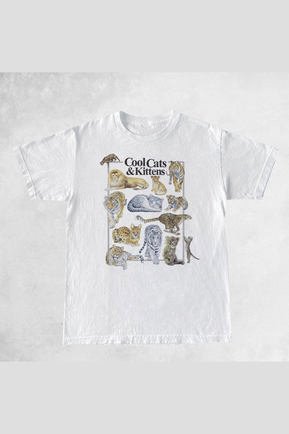 Y2k Vintage Feline Lover T-shirt