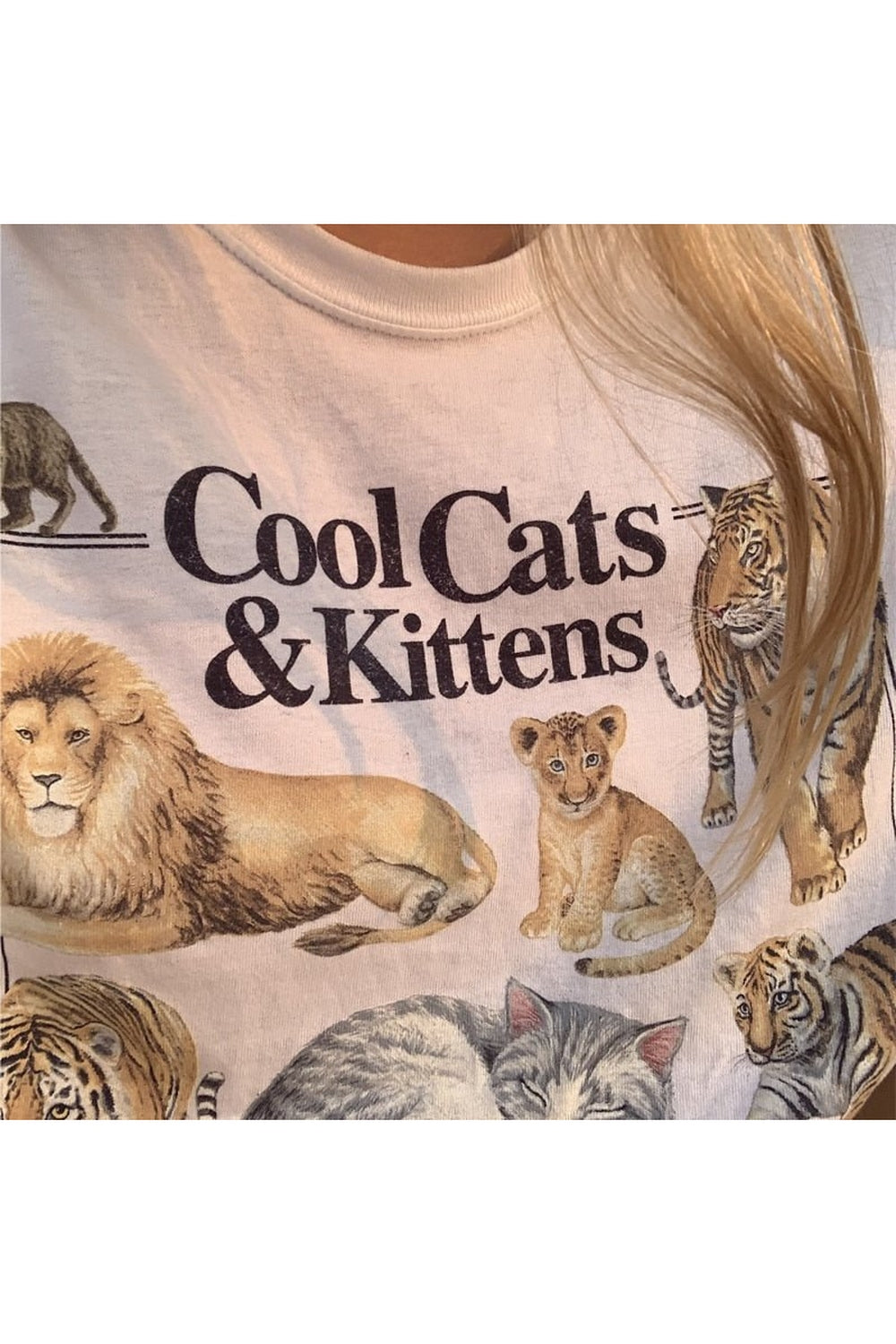 Y2k Vintage Feline Lover T-shirt