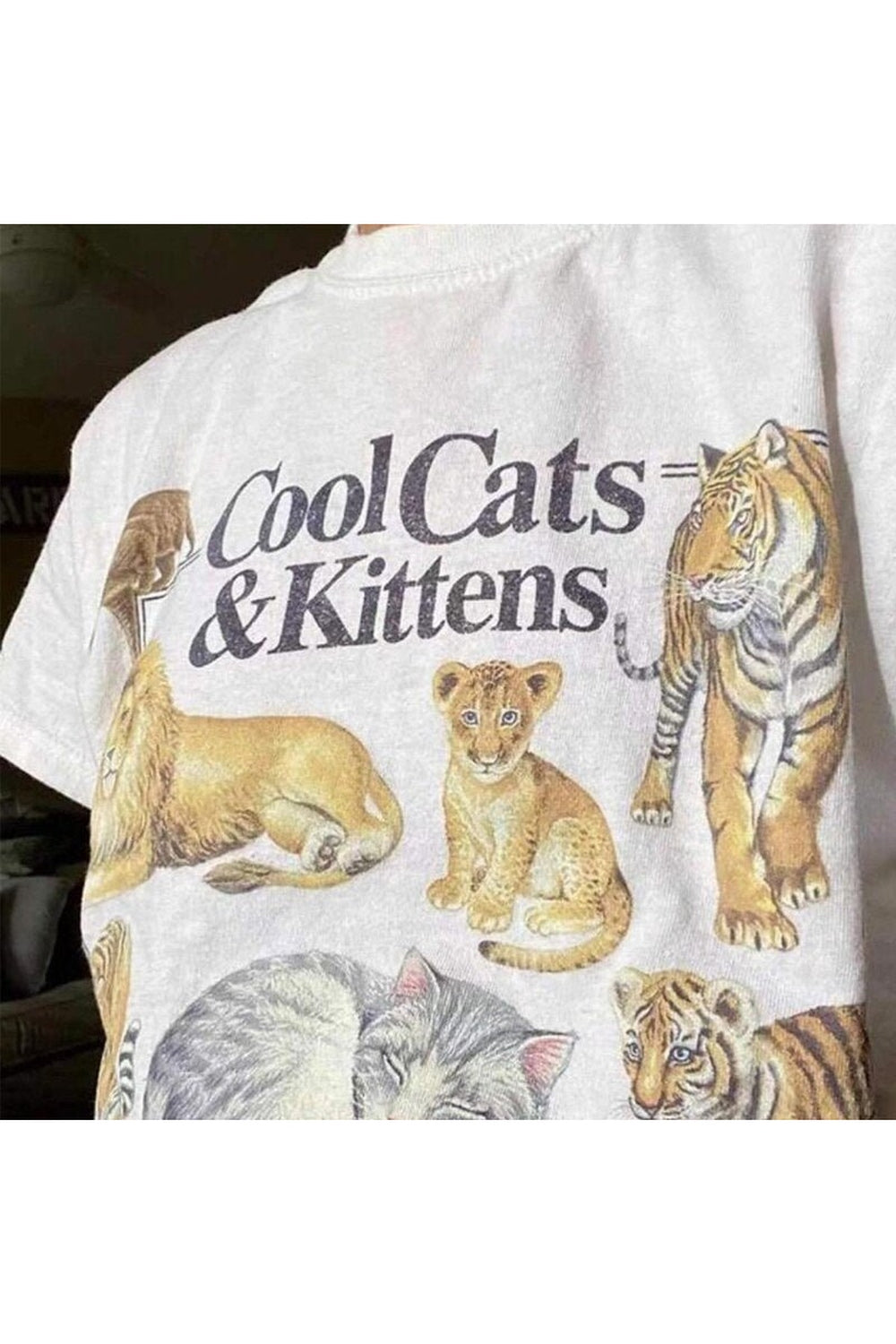 Y2k Vintage Feline Lover T-shirt