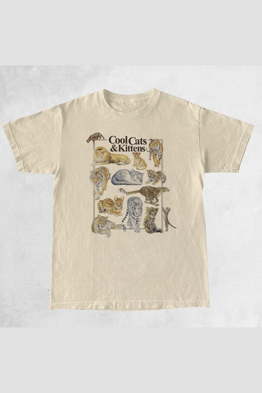 Y2k Vintage Feline Lover T-shirt