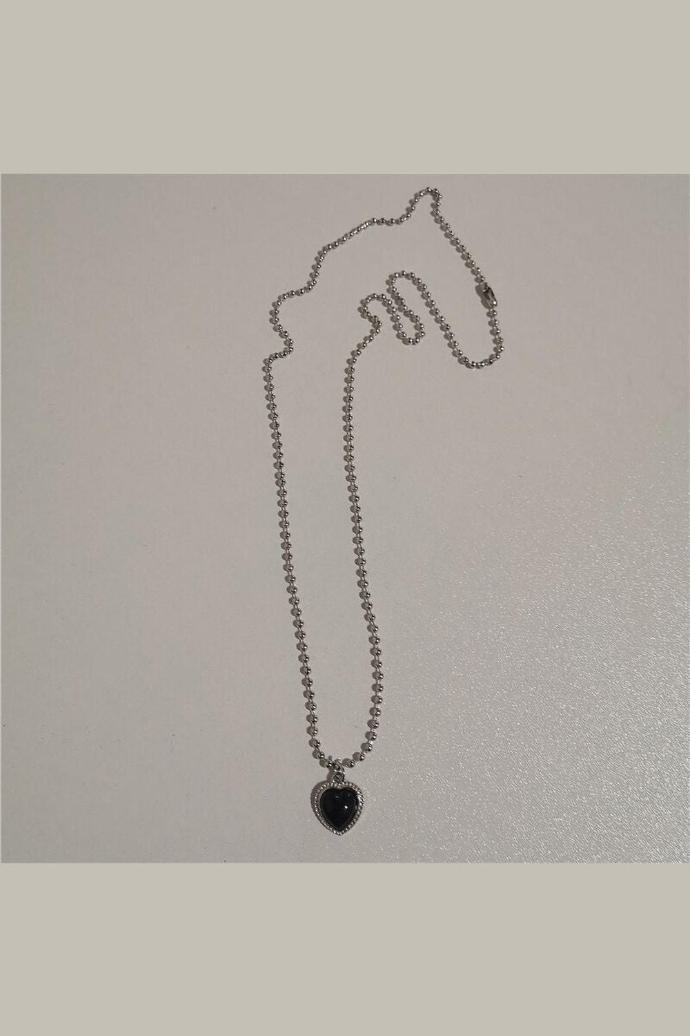 Y2k Vintage Goth Heart Chain Necklace