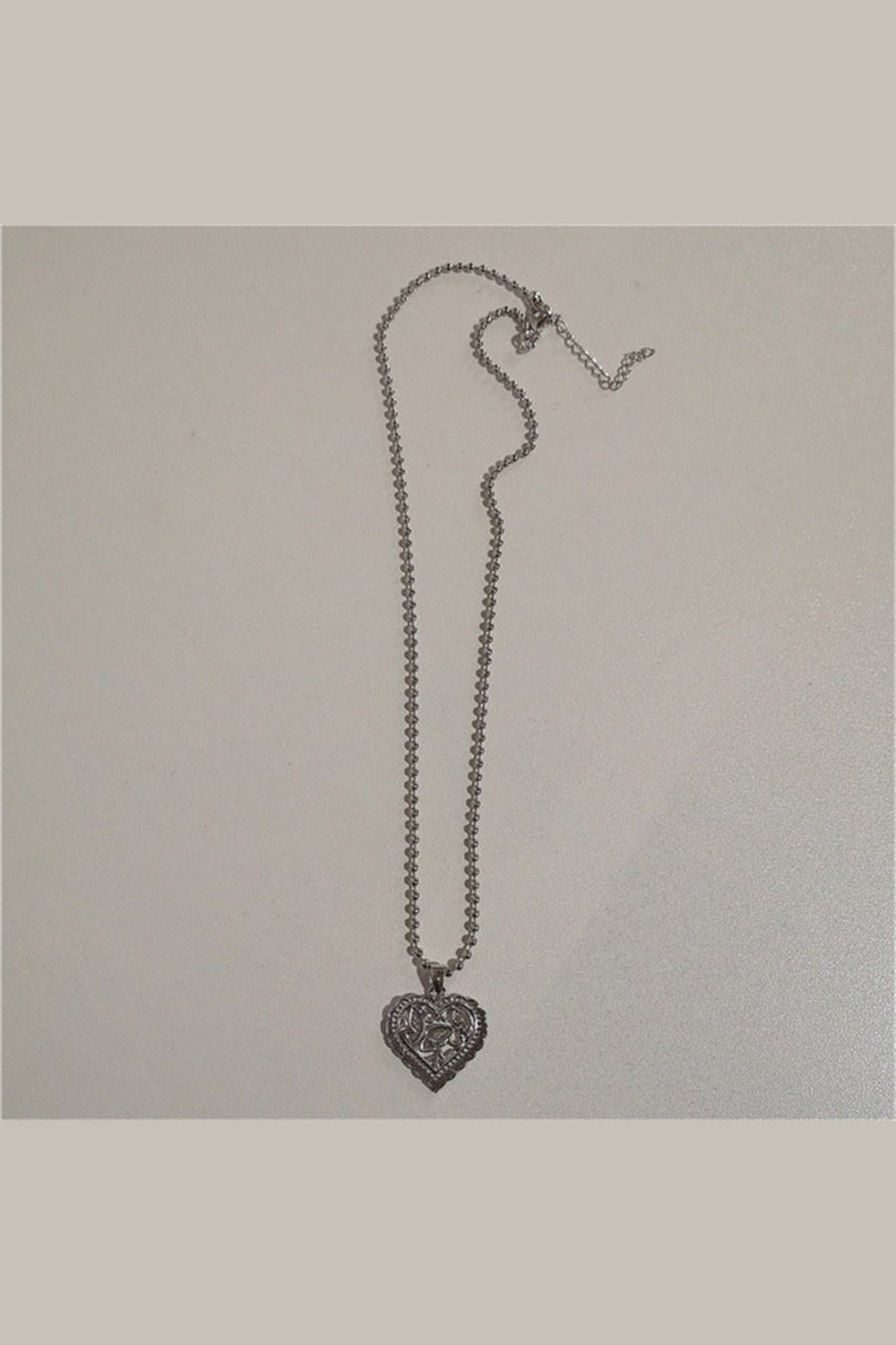 Y2k Vintage Goth Heart Chain Necklace