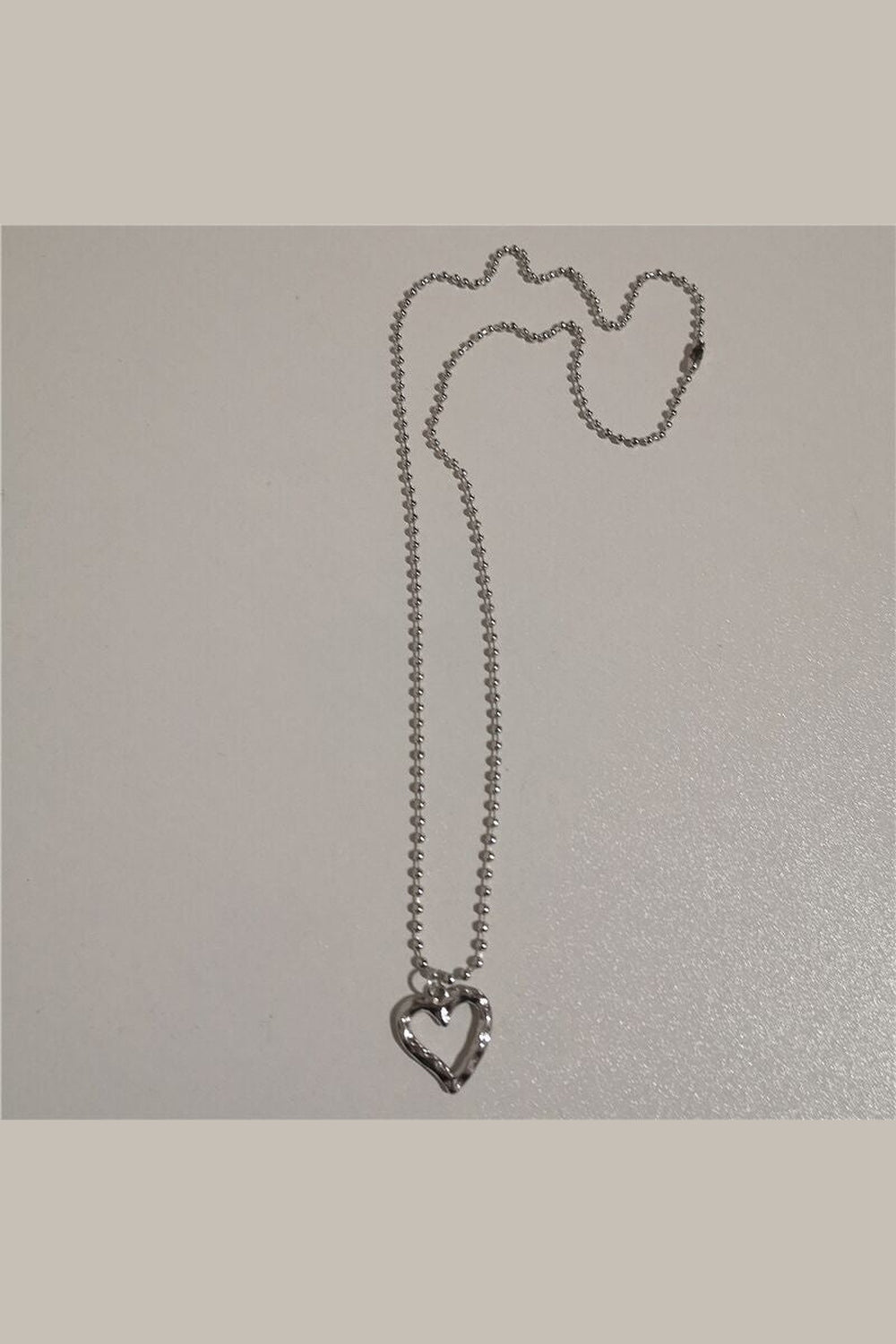 Y2k Vintage Goth Heart Chain Necklace