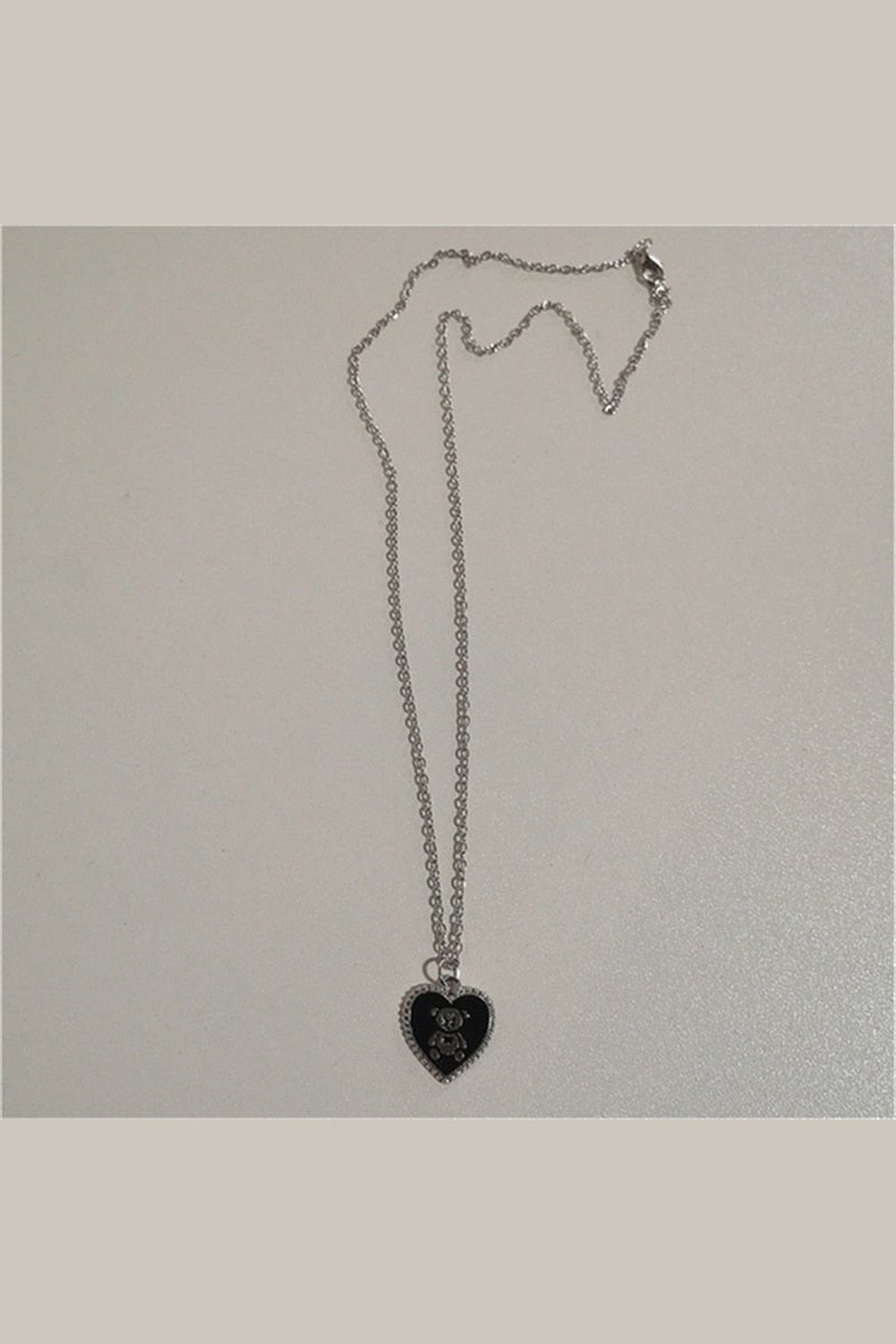 Y2k Vintage Goth Heart Chain Necklace