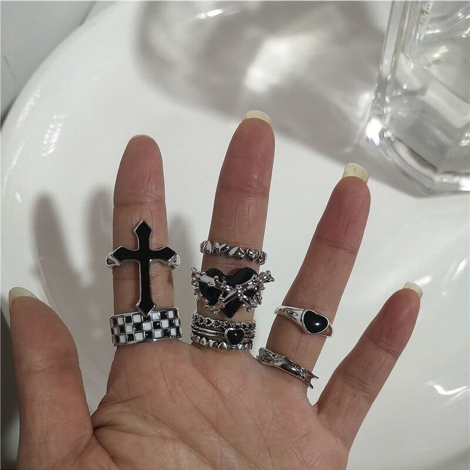 Y2k Vintage Goth Style Rings