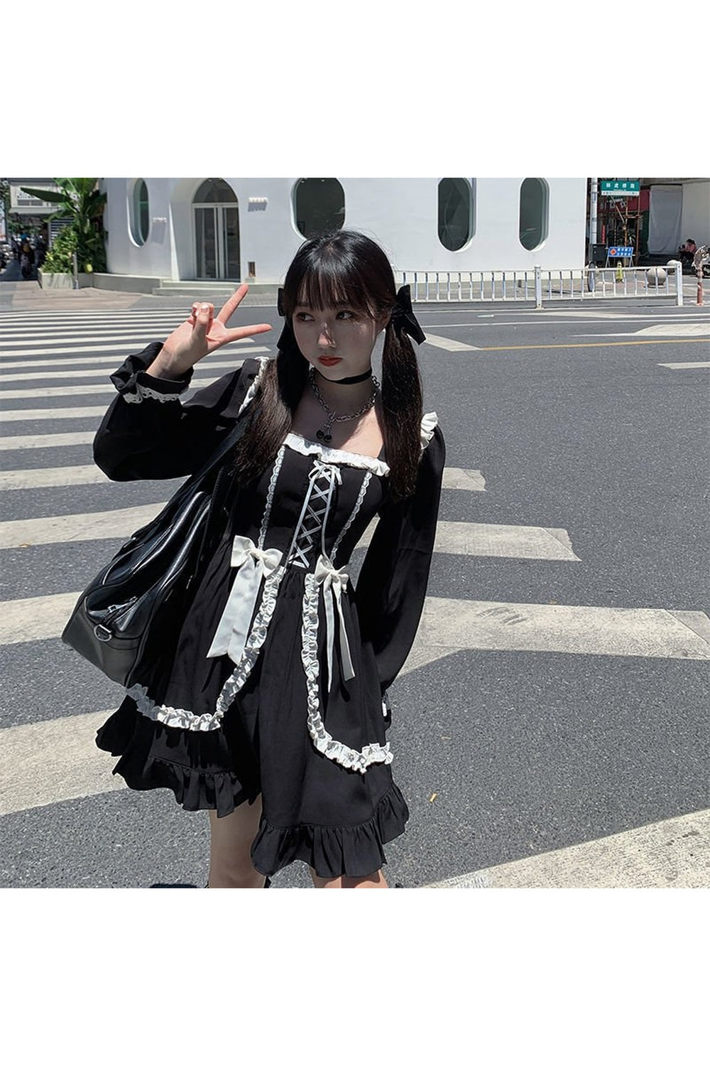 Y2k Vintage Gothic Mini Dress