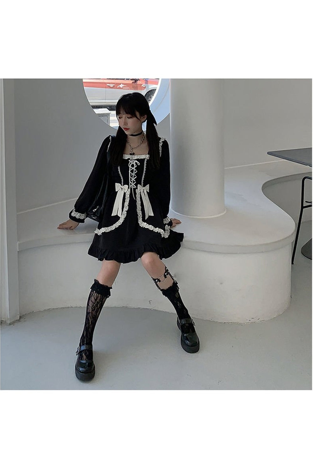 Y2k Vintage Gothic Mini Dress