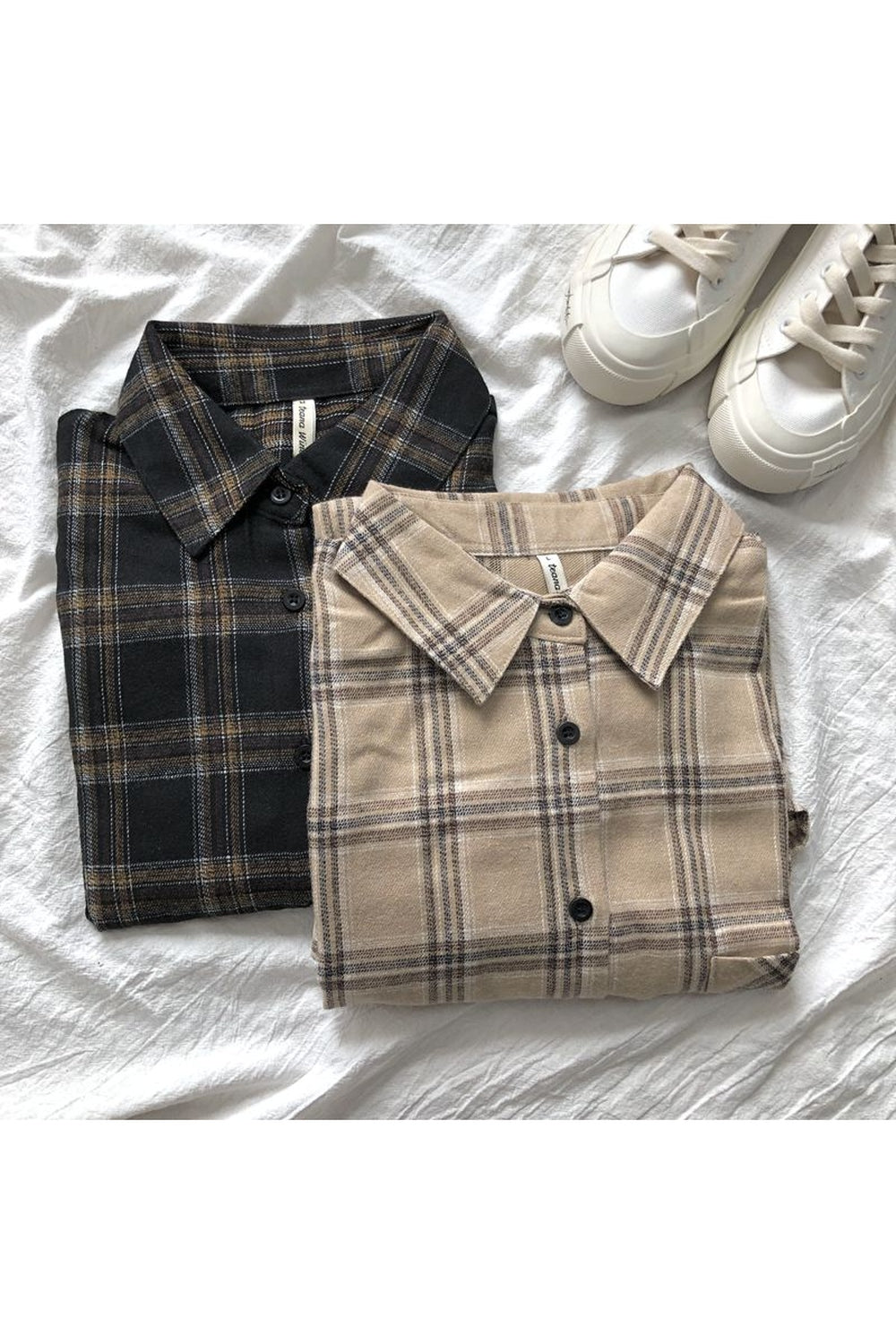 Y2k Vintage Grunge Plaid Shirt