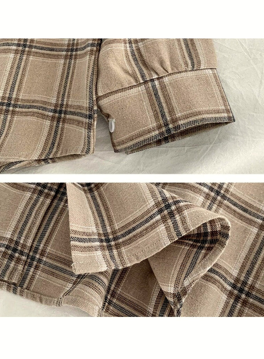 Y2k Vintage Grunge Plaid Shirt