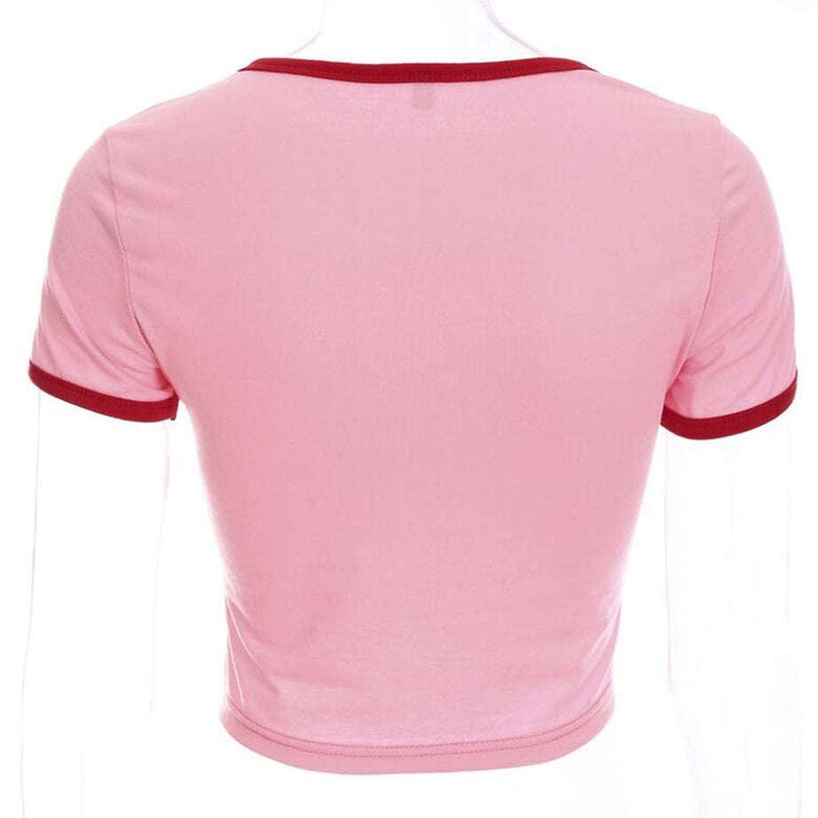 Y2k Vintage Heart Crop Top