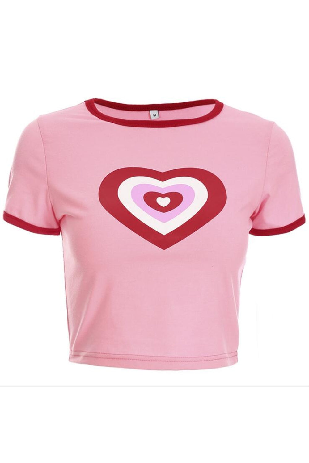 Y2k Vintage Heart Crop Top