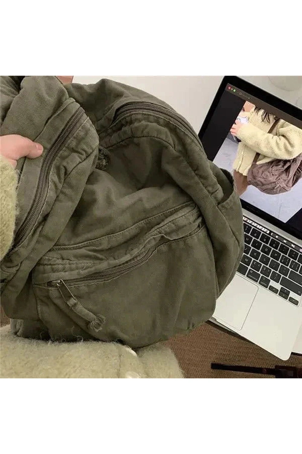 Y2k Vintage High-Capacity Backpack