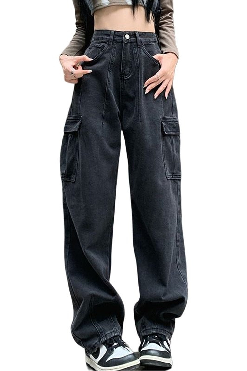 Y2k Vintage High Waist Cargo Jeans