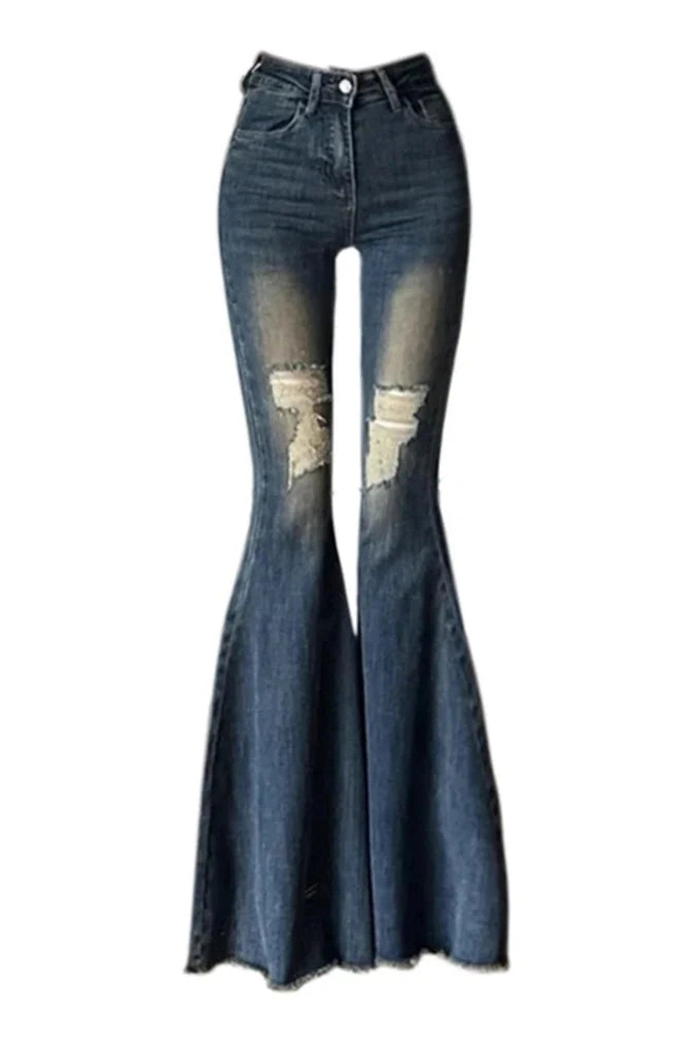 Y2k Vintage High-Waist Flare Jeans