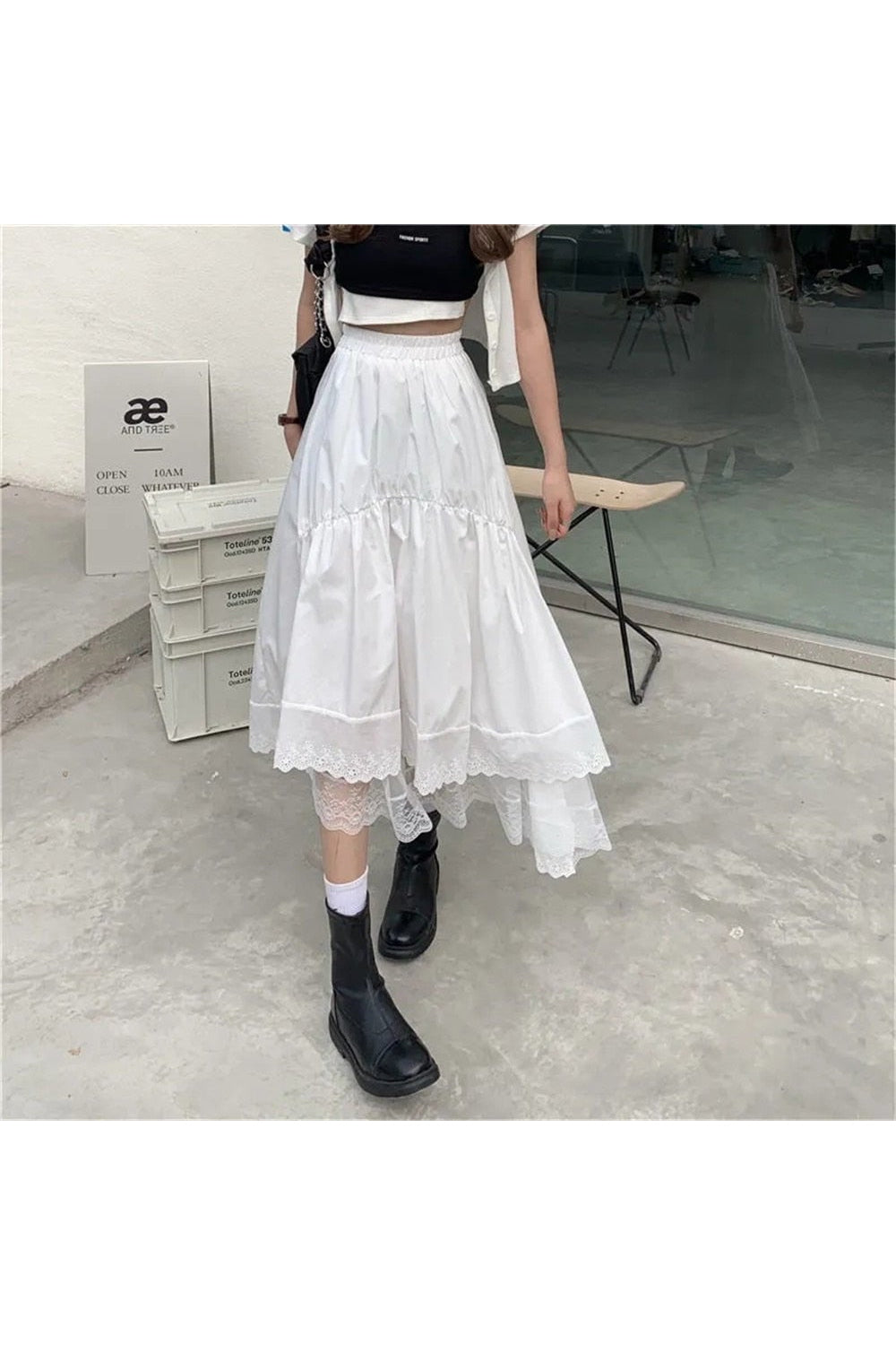 Y2k Vintage High Waist Long Skirt