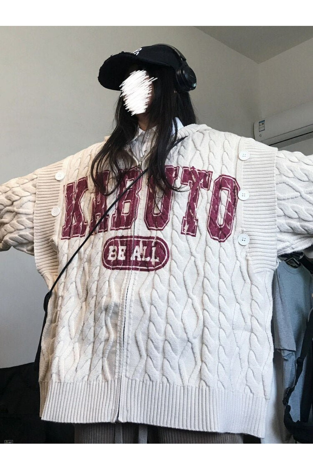 Y2k Vintage Hooded Cardigan